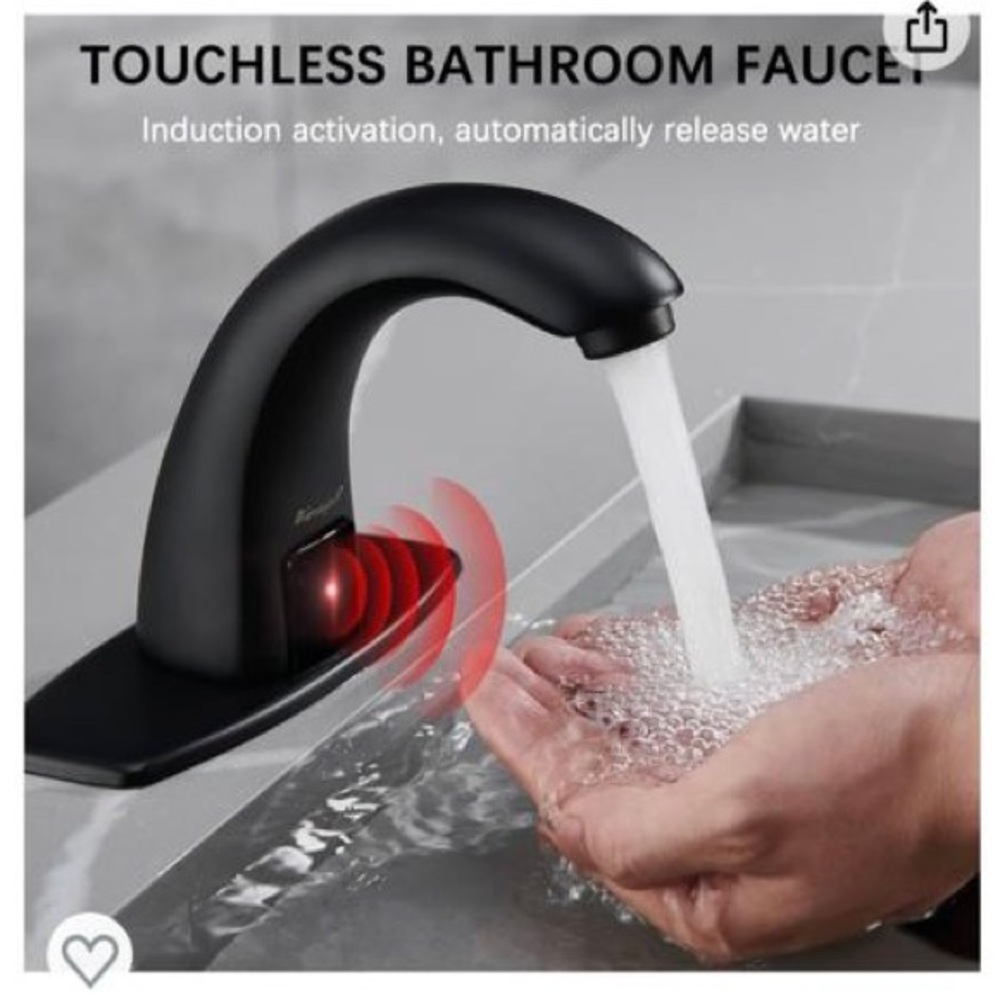 NWT Bathroom sink faucet water charming brand touch less